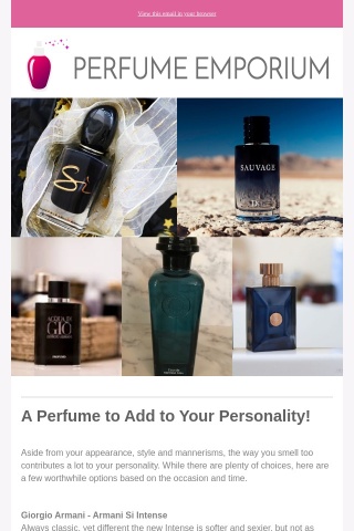 A Perfume to Add to Your Personality!