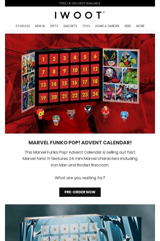 Marvel & Harry Potter Funko Pop! Advent Calendars: got yours yet?