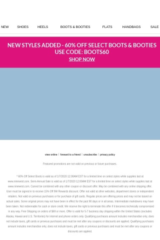 Sale's on Sale: up to 80% Off + 60% Off Select Boots & Booties