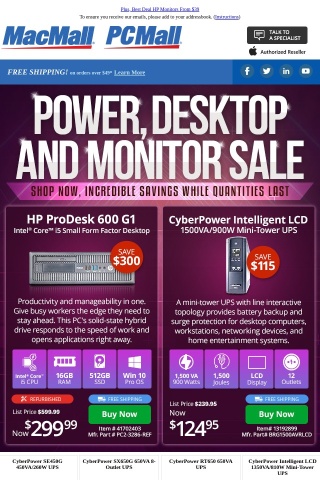 UPS Power Super Sale!  Up to 54% Off CyberPower