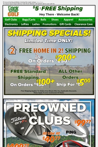 ➡ EVERY Order Ships For $5 OR FREE + Pre-Owned Club PRICE DROPS!