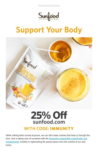 25% Off Immunity-supporting Superfoods