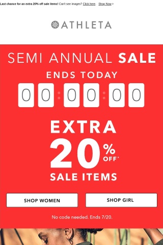 Hurry! Our Semi-Annual Sale Ends Today