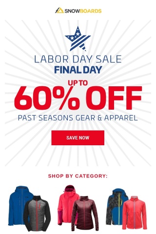Labor Day Sale FINAL HOURS ⏰ Up to 60% OFF