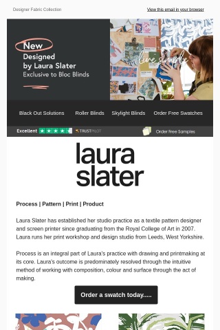 New Designer Fabric Collection by Laura Slater