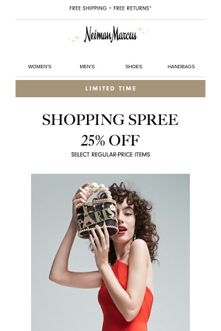 Don't wait! Shopping Spree is here