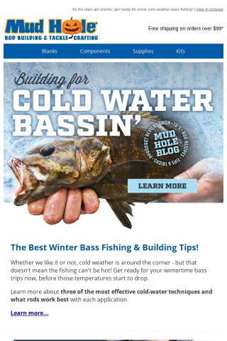 Start Building for Cold Water Bassin'!