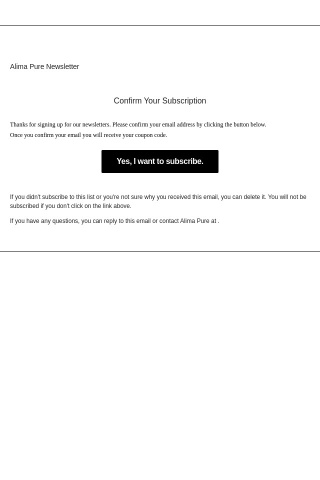 Confirm Your Subscription