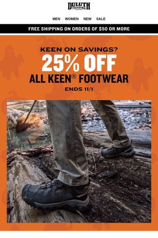 KEEN Footwear Super Sale - Take 25% Off For A Limited Time!