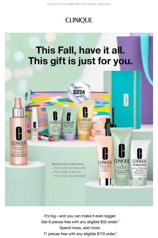 Enjoy a skincare treat. It's Fall Gift time.