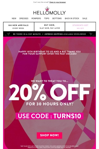 Our Gift To You... 20% OFF