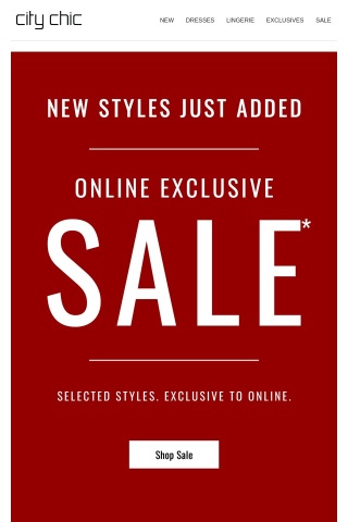 📢 New Styles Just Added to SALE* Online