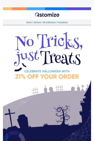 Boo! Treat yourself, not just to candy 🧛🕯️🎃