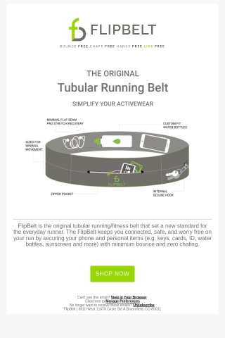 The Best-Selling Tubular Running Belt!