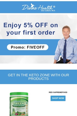Enjoy 5% Off Your First Order!