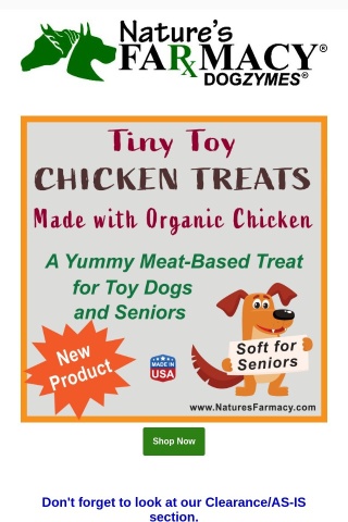 NEW PRODUCT! Tiny Toy Chicken Treats