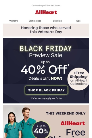 🚨Up to 40% off — Black Friday Preview Sale