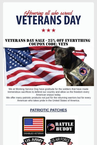 Honoring our Veterans with Savings