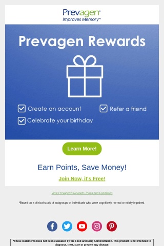 Sign Up For FREE Prevagen Rewards 🎁 Earn Points, Save Money!