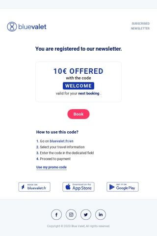 You are registered to our newsletter