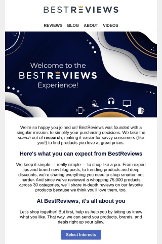 Hey there! Thanks for joining the BestReviews community! 🎉🎉🎉