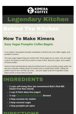 Easy Vegan Pumpkin Coffee Bagels