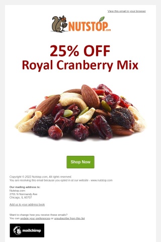 Black Friday Deals! Save 25% on Royal Cranberry Mix Today 😋
