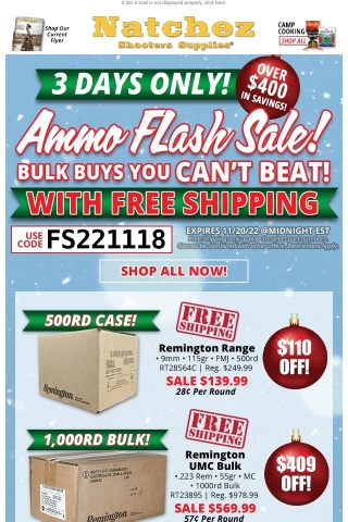 ✨ Ammo Flash Sale with Free Shipping! ✨