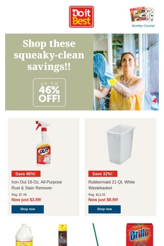 Clean up w/CLR products as low as $3.19!
