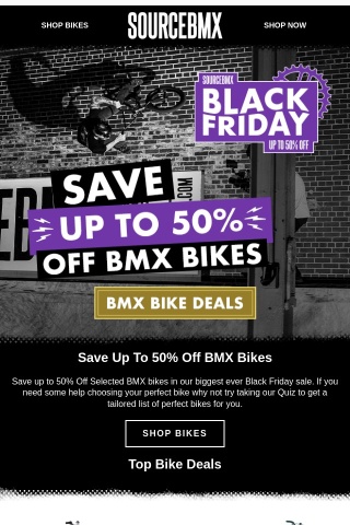 Black Friday | 50% off Bikes