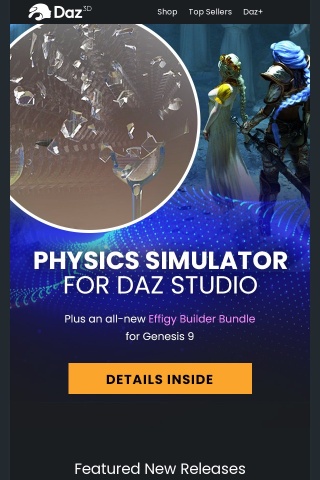 Physics Simulator for Daz Studio