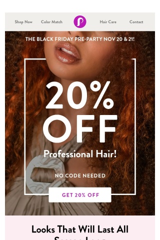 20% off Professional Extensions 🎉