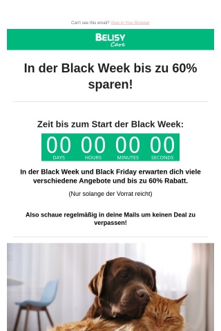 In der Black Week & am Black Friday gibt es bis zu 60% Rabatt! 😍