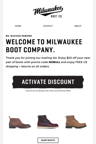 Welcome to Milwaukee Boot Co.