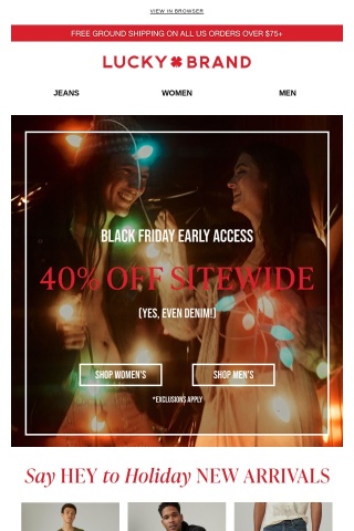 BLACK FRIDAY EARLY ACCESS 👀 40% Off Sitewide – Even Denim