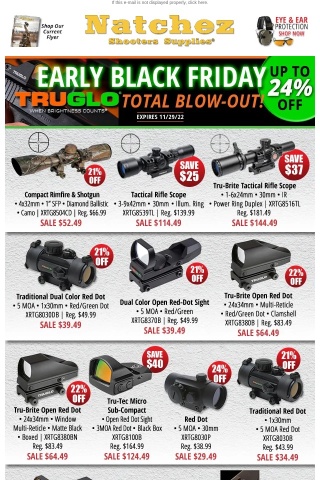 Early Black Friday TruGlo Total Blowout!