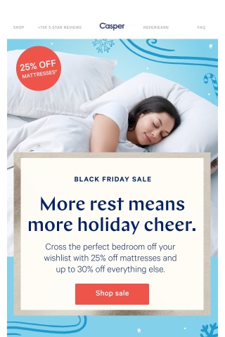 Happy Thanksgiving! Get 25% off mattresses!