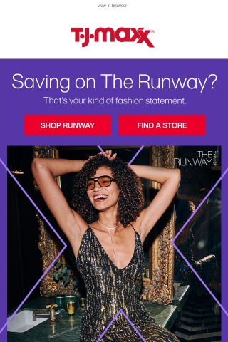 Luxury savings hit Runway! 👠