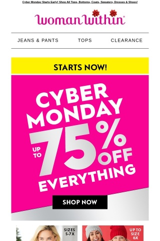 😯 Please Open! We're Repaying Your Loyalty With This: Up To 75% Off Everything...