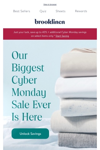 BIGGEST CYBER MONDAY SALE EVER