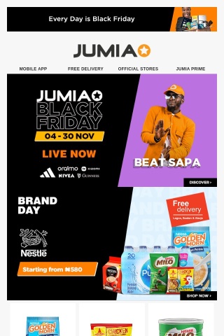 Nestle Brand Day is Live! Deals Starting from ₦580