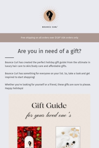 Your Bounce Curl Gift Guide  💗