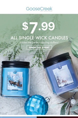 😊🎄 Single Wick Candles