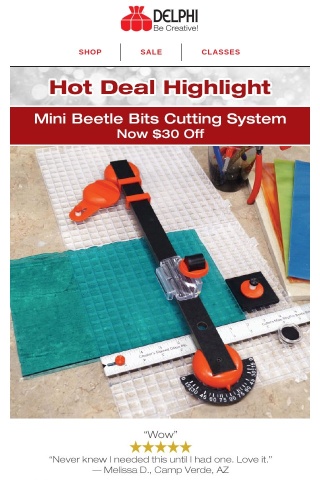 Hot Deal Highlight - $30 Off Mini Beetle Bits Cutting System