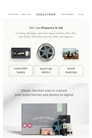 Wait... $7.99 VHS Conversions?! Film, too?!