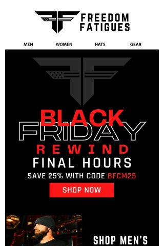🇺🇸 It's The Final Hours Of Our Black Friday Rewind!