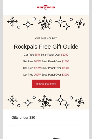 Get Free Solar Panel For Your Holiday--Rockpals Holiday Gift