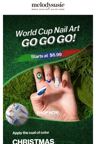 ⚽Get Your Latest World Cup Nail Art!