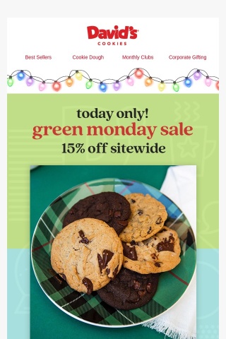 Green Monday Sale - 15% Off Sitewide