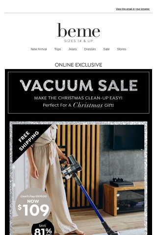 The #1 Vacuum Cleaner NOW $109* Don't Pay $599